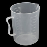 Maxbell 1000ml Transparent Plastic Graduated Beaker with Handle