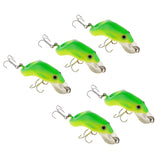 Maxbell 5pcs Topwater Minnow Fishing Lure Crankbait Floating Frog Hard Bait 6cm/8.6g