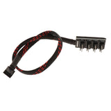 Maxbell Computer Sleeved PMW Cooling Fan Speed Controller Splitter Cable 3 Pin/4 Pin