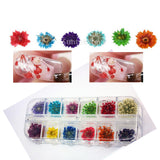 Maxbell Nail Art Decoration Sticker Dried Flower Design Stickers 3D DIY Tips Tool
