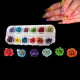 Maxbell Nail Art Decoration Sticker Dried Flower Design Stickers 3D DIY Tips Tool