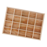 Maxbell Wooden Jewelry Case 20 Grids Wooden Jewelry Box Organizer Jewerly Holder Women Gift