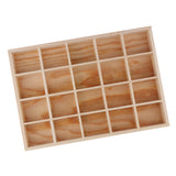 Maxbell Wooden Jewelry Case 20 Grids Wooden Jewelry Box Organizer Jewerly Holder Women Gift