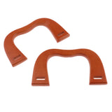 Maxbell 2PCS Wooden M-Shaped Handles Replacement for Handmade Bag Handbags Purse Handles