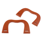 Maxbell 2PCS Wooden M-Shaped Handles Replacement for Handmade Bag Handbags Purse Handles