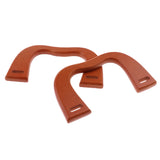 Maxbell 2PCS Wooden M-Shaped Handles Replacement for Handmade Bag Handbags Purse Handles