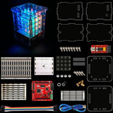 Maxbell Keyestudio 4*4*4 RGB LED Cube Light Kit w/ 8*8 LED RGB Board for Arduino