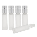 Maxbell 5 Piece 8ml Small Travel Empty Roll On Liquid Refill Bottles For Essential Perfume Cream Containers