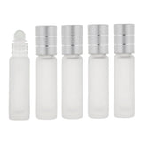 Maxbell 5 Piece 8ml Small Travel Empty Roll On Liquid Refill Bottles For Essential Perfume Cream Containers