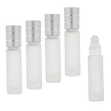 Maxbell 5 Piece 8ml Small Travel Empty Roll On Liquid Refill Bottles For Essential Perfume Cream Containers