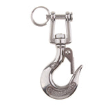 Maxbell 304 Stainless Steel Swivel Eye Clevis Lifting Chain Snap Hook 3/16 Inch