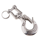 Maxbell 304 Stainless Steel Swivel Eye Clevis Lifting Chain Snap Hook 3/16 Inch