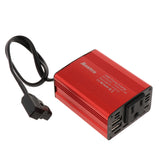 Maxbell Power Inverter DC 12V To 110V AC Car Inverter With 3.1A Dual USB Car Adapter