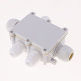 Maxbell Waterproof IP68 Outdoor / External Junction Box Connector Gland Underground Cable Box - White, 5 Way