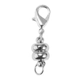 Maxbell 10Pcs 7mm Ball Magnetic Lobster Clasp Extender Chain Jewelry Making Silver