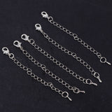 Maxbell 10Pcs 7mm Ball Magnetic Lobster Clasp Extender Chain Jewelry Making Silver