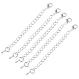 Maxbell 10Pcs 7mm Ball Magnetic Lobster Clasp Extender Chain Jewelry Making Silver