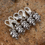 Maxbell 10Pcs 7mm Ball Magnetic Lobster Clasp Extender Chain Jewelry Making Silver