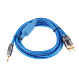 Maxbell RCA Cable 3.5mm Male To 2-Male RCA Cable Splitter Audio RCA Male Cable 2m