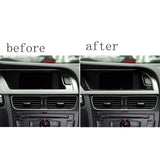 Maxbell Carbon Fiber Car GPS Navigation Frame Cover Trim For Audi A4 B8 A5 09-16