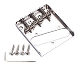 Maxbell Chrome Electric Guitar 3 Saddles Bridge for Fender Tele TL Style Guitar Replacement