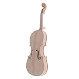 Maxbell 1 Set Spruce Wood Unfinished 4/4 Size Violin DIY Kits Fiddle Material Gift for Kids Friends