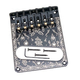 Maxbell Zinc Alloy L Shape Roller Saddle Bridge Tailpiece Set for Tele TL Electric Guitar Replacement Parts