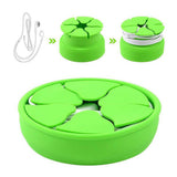 Maxbell Silicone Mini Holder Storage Winder Case Stretch Earbud Earphone Wrap Green