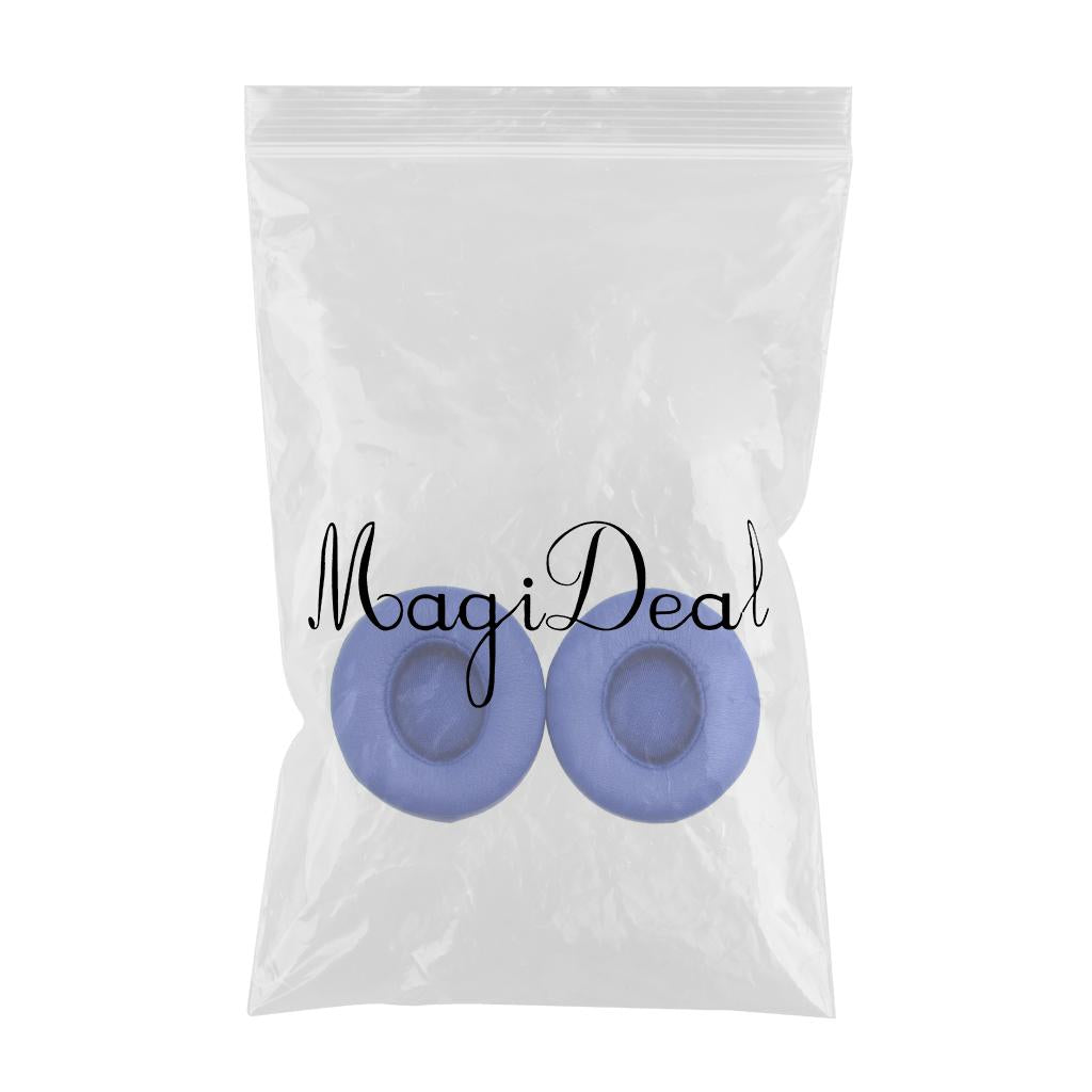 Maxbell Replacements Ear Pads Eartips Cushions Cover for Beats Solo Dr. Dre Wireless 2.0 Headphones Blue