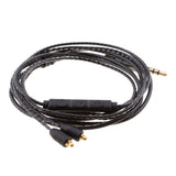 Maxbell Replacement Audio Cable Mic &Control For Shure SE215 SE315 SE425 SE535 Black