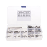 Maxbell 240pcs M3/M4/M5/M6/M8 Hex Socket Grub Screws Assortment Kit W/ 5pcs Hex Keys