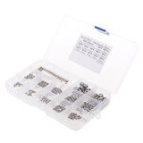 Maxbell 240pcs M3/M4/M5/M6/M8 Hex Socket Grub Screws Assortment Kit W/ 5pcs Hex Keys