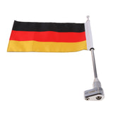 Maxbell Metal Silver Motorcycle Luggage Bracket Flag Pole Fit for Honda GoldWing GL1500/1800