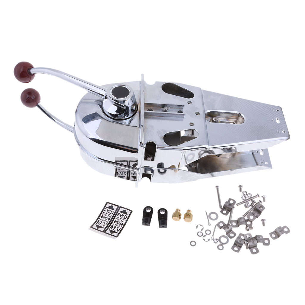 Jet Engine Power Control Box ⚡️Buy Maxbell YK9-D Top Mount Marine Jet Boat Twin Lever Handle Engine ...