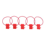 Maxbell 5 Sets Car Truck 18 Gauge Waterproof In-line Fuse Holder with 15A Mini Fuses