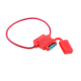 Maxbell 5 Sets Car Truck 18 Gauge Waterproof In-line Fuse Holder with 15A Mini Fuses