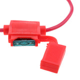 Maxbell 5 Sets Car Truck 18 Gauge Waterproof In-line Fuse Holder with 15A Mini Fuses