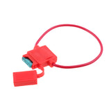Maxbell 5 Sets Car Truck 18 Gauge Waterproof In-line Fuse Holder with 15A Mini Fuses