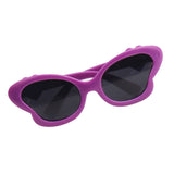 Maxbell 1 Pair Of Eyewear Eyeglasses Purple Frame Glasses for 18'' American Girl Dolls Clothing Accessories