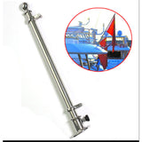 Maxbell 18'' Boat 316 Stainless Steel Deck Flag Pole with Socket Base