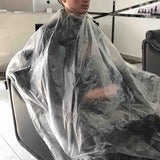 Maxbell 100 x Disposable Cape Hair Salon Shawl Plastic Waterproof Hair Trimming Tool 150 x 130 cm for Barbershop or Home Use