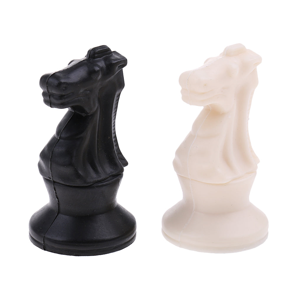 Maxbell 32 Pieces Medieval Chess Pieces International Chess Game Entertainment Black&White