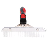 Maxbell 1Pc Dog Grooming Undercoat Rake Thick Coats Soft Grip Pet Dog Brush Comb New ( Red & Black )