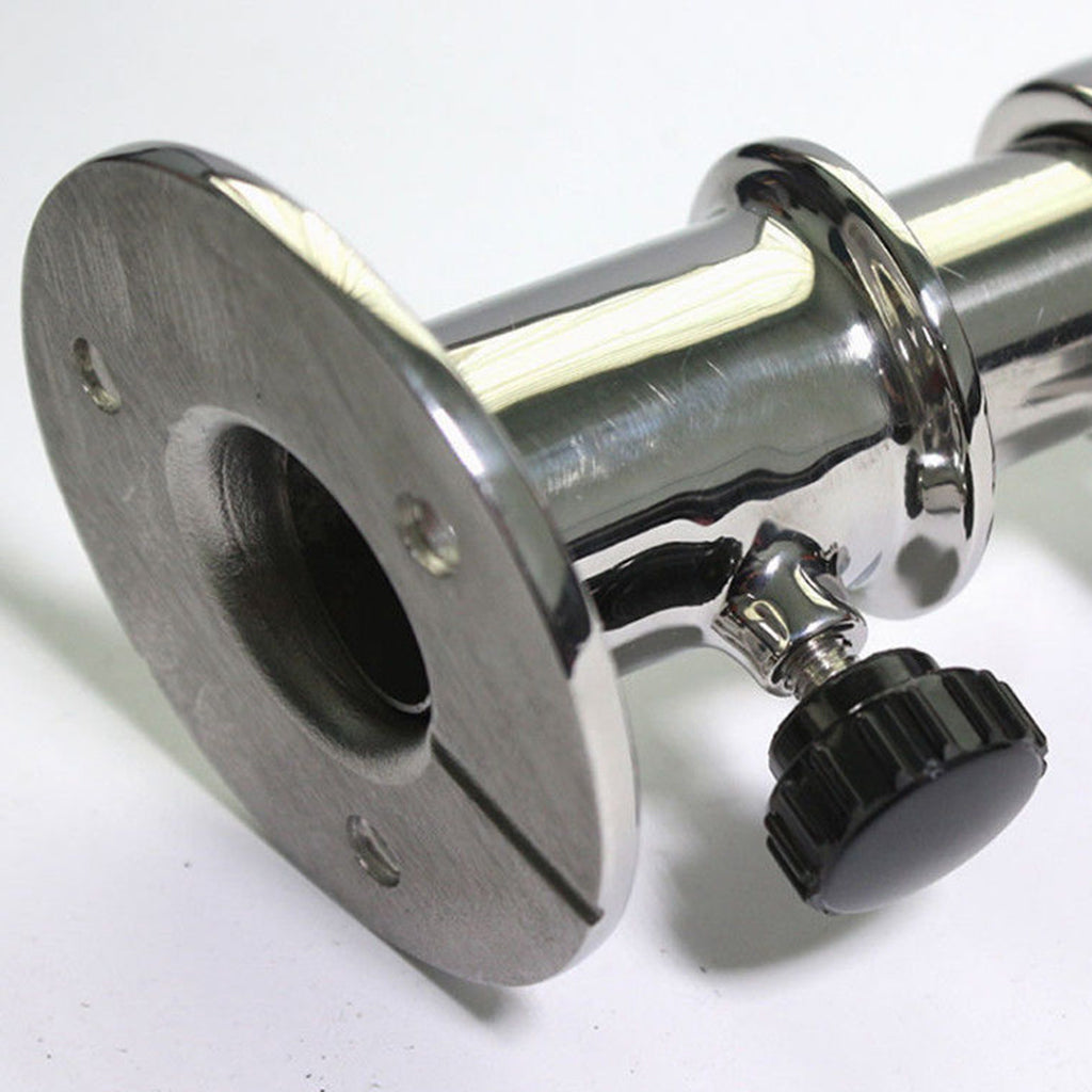 Maxbell 24'' Boat 316 Stainless Steel Deck Flag Pole with Socket Base