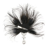 Maxbell Womens Vintage 1920s Flapper Feather Fascinator Hair Clip Wedding Bridal