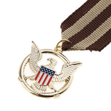 Maxbell U.S.A Flag Soaring Eagle Medal Badge Uniform Brooch Pin Patriotic Jewelry