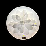 Maxbell 3 Pieces Flower Mould Fondant Silicone Mold for Cake Decoration Candy Soap Making