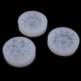 Maxbell 3 Pieces Flower Mould Fondant Silicone Mold for Cake Decoration Candy Soap Making