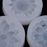 Maxbell 3 Pieces Flower Mould Fondant Silicone Mold for Cake Decoration Candy Soap Making