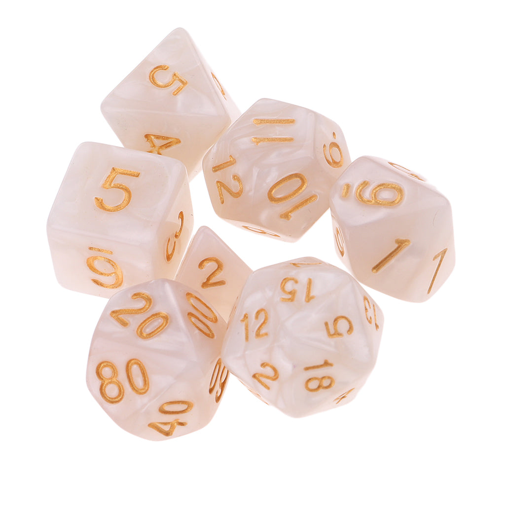 Maxbell 100pcs Polyhedral Dice for Dungeons &Dragons RPG DND MTG D20 D12 D10 D8 D6 D4